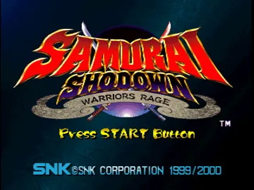 Samurai Shodown - Warriors Rage (US) screen shot title